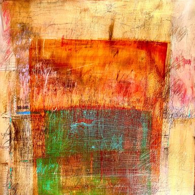 RESPIRATIONS - 70x70cm - sur lin - Acrylique.